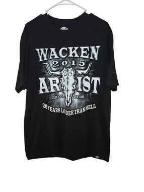 WACKEN 2015 VINTAGE ROCK BAND TOUR TEE FROM THE WACKEN OPEN AIR FESTIVAL.SIZE XL